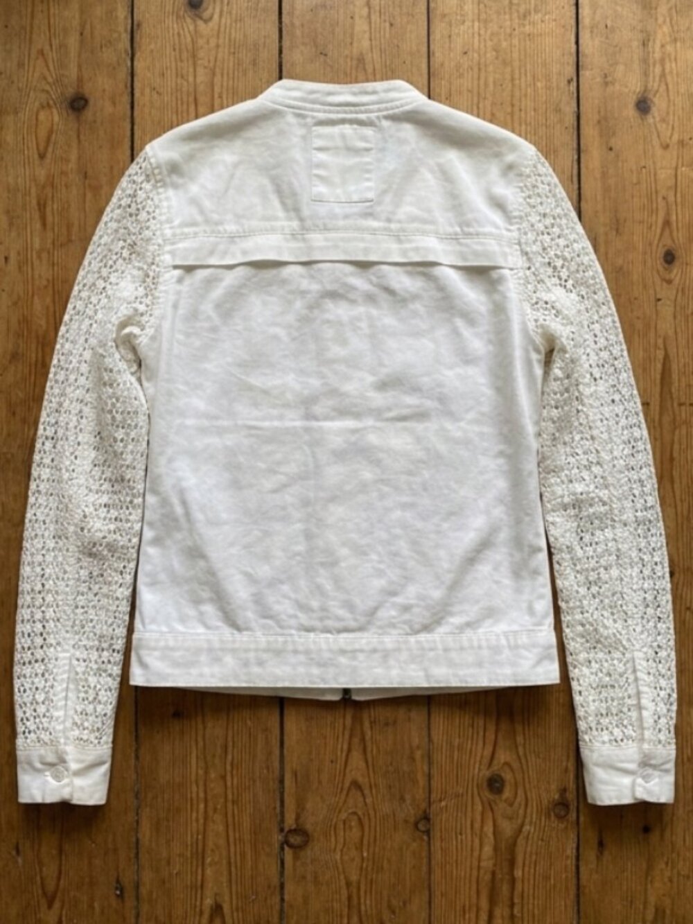 Superdry White Lace Bomber Jacket 🫖✨ - Picture 3 of 6